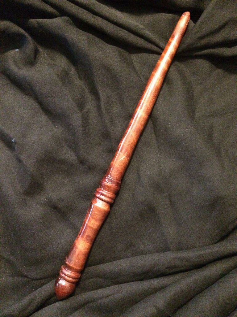 Curled Redwood Wand – Rumble and Roar Wandmakers