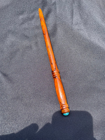 Desert Ironwood and Turquoise Wand - Wands of Summer 2022 - One of a Kind