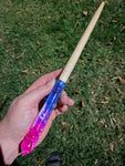 Bi (or) Trans Pride Wand 2022 - The Swirl with Birch - One of a Kind