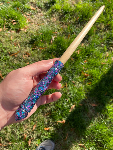 Deep Blue Sparkle Wand - Wands of Winter 2022 - One of a Kind