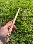 Poplar with Starry Glass End Wand - One of a Kind